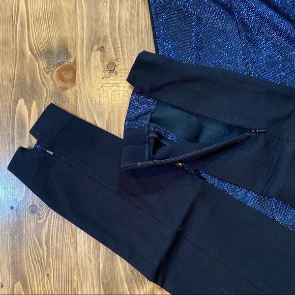 Paul Smith sparkle blue & black pants - Picture 3 of 4